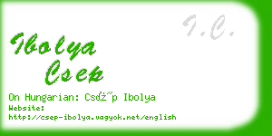 ibolya csep business card